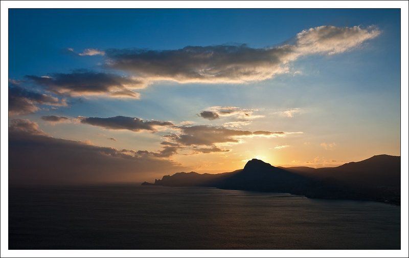 крым, море, новый, свет, судак, сокол, караул-оба, закат Захід за Соколом фото превью