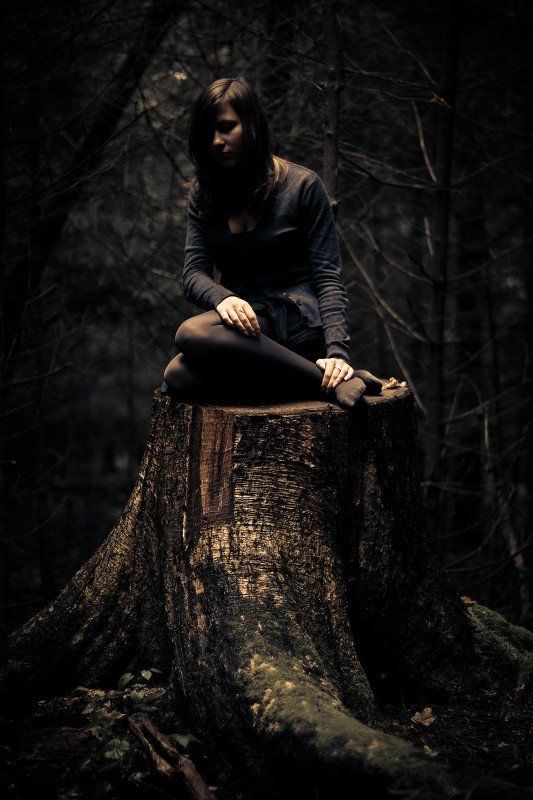 девушка, лес *** фото превью