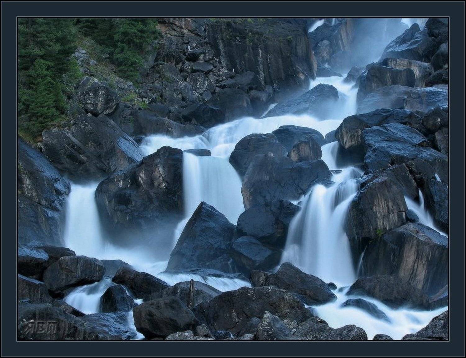 водоад, учар, алтай, чульча, вечер, Виталий из Н-ска