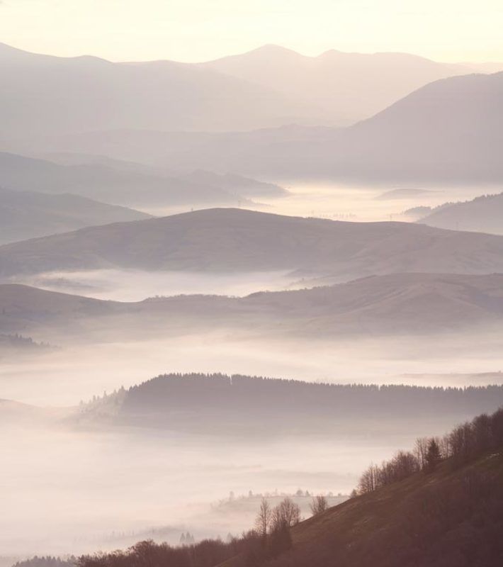 карпати, боржава, ранок, панорама Autumn\'s Echo фото превью