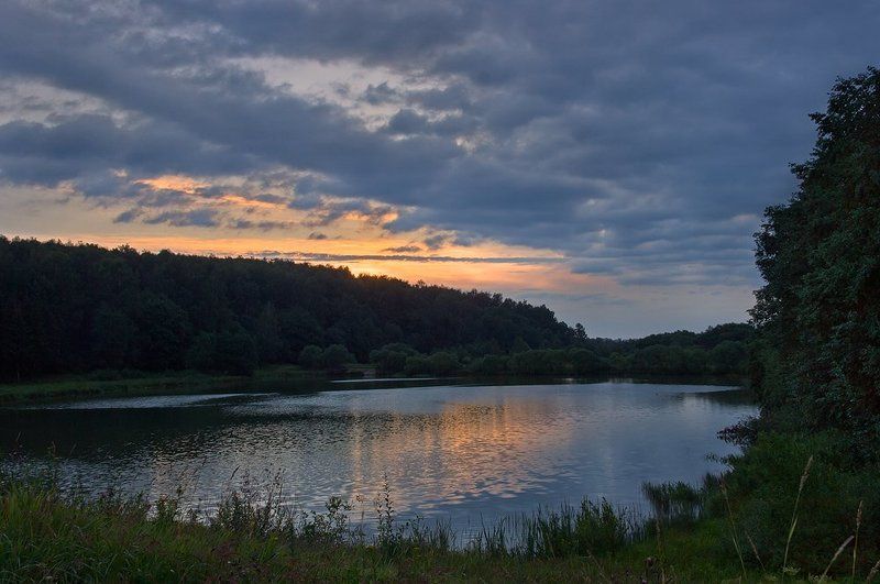талашкино,рассвет,утро,тучи Рассвет дождливого дня фото превью