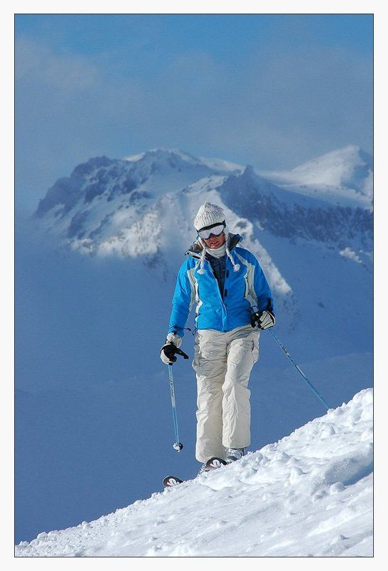 гудаури, горные лыжи, горы, грузия Про задний план в фотографии фото превью