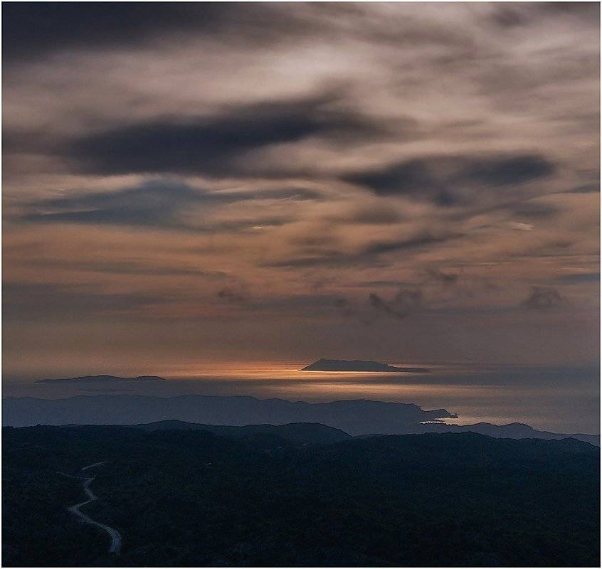 греция, корфу, море, адриатика, закат, остров, Сергей Гаспарян