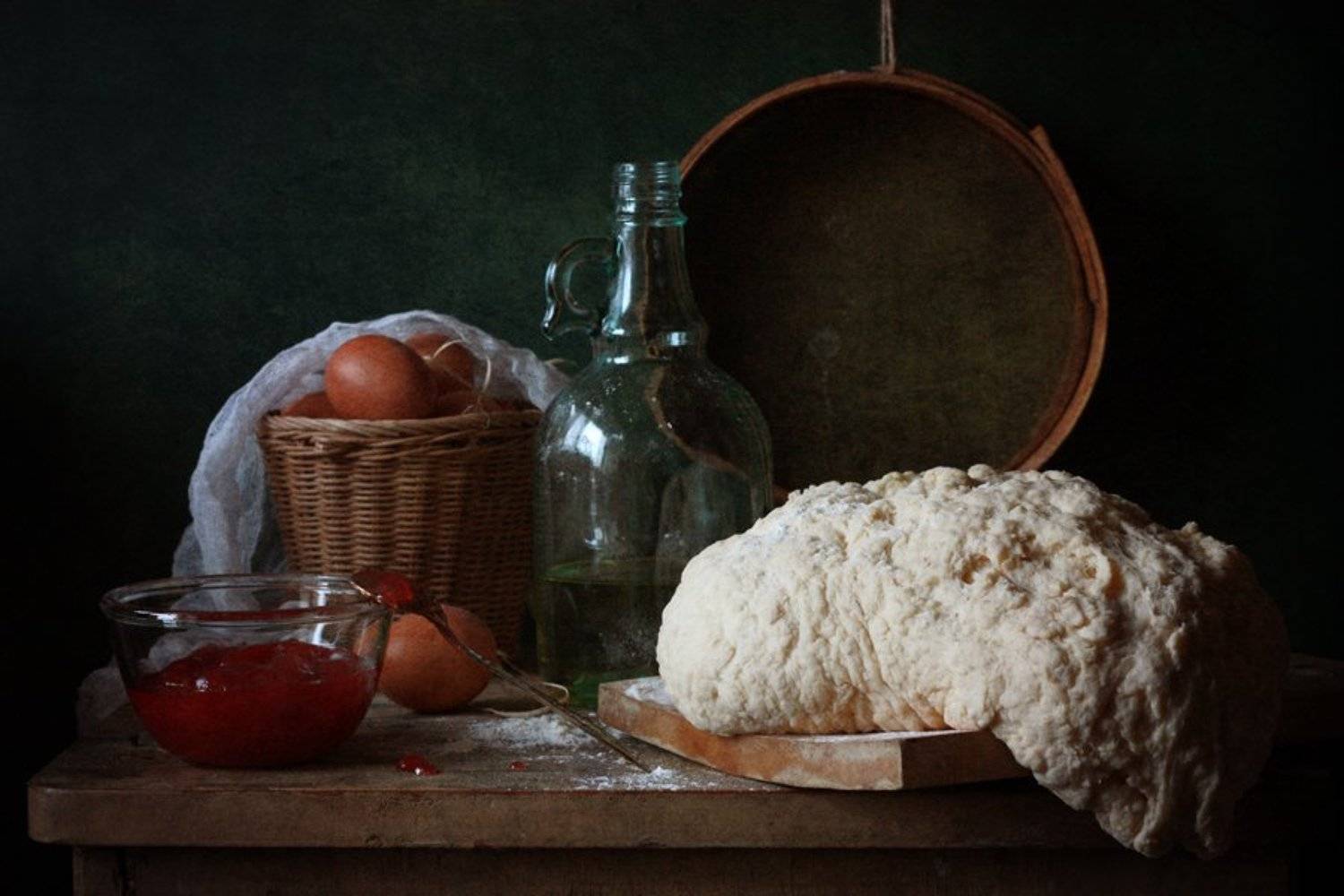 тесто, повидло, сито, яйцо, Ulia Tellez