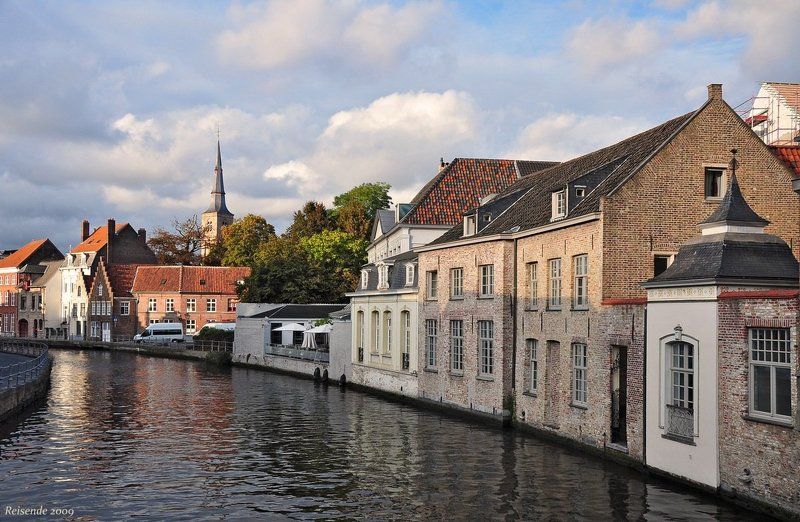 belgien, brugge, sint-annarei Sint-Annarei. Вечер фото превью