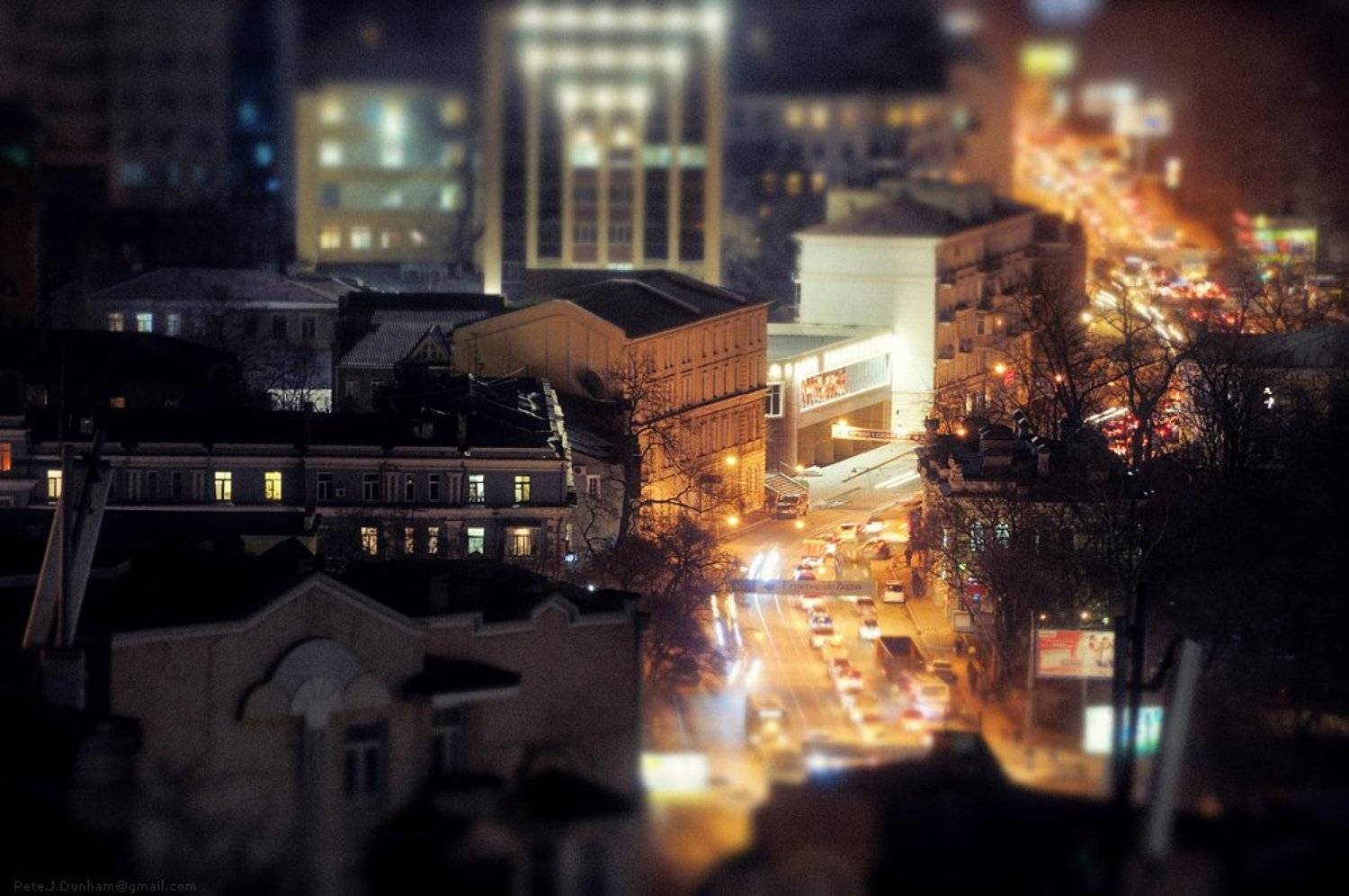 владивосток, ночь, темно, дорога, огни, дома, маленький, город, Александр Коновалов