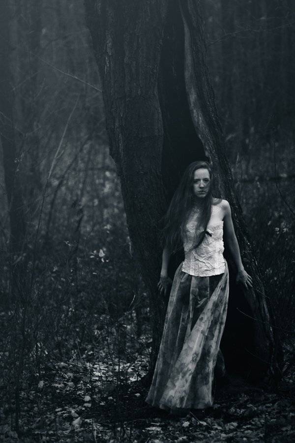 лес, девушка, Илья