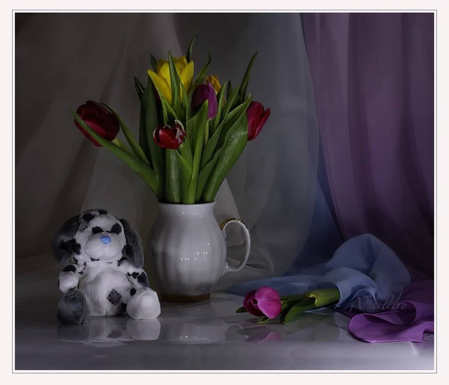 открытка, натюрморт, световая кисть, Наталья Кузнецова (Nateletro)