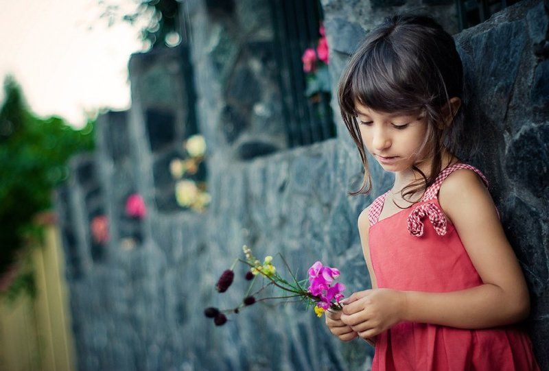 Летний вечер в букет цветов... фото превью