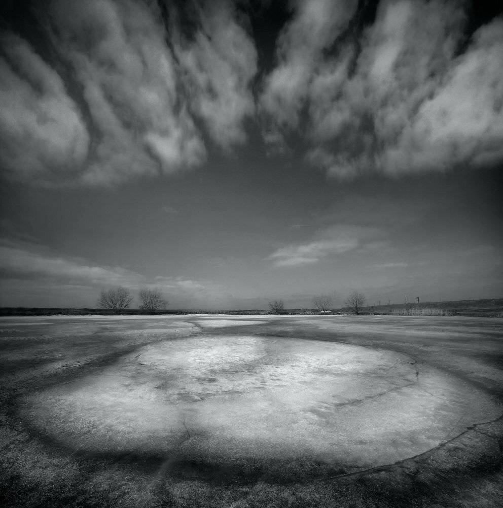 весна,лёд,небо, облака, снег, Петриченко Валерий