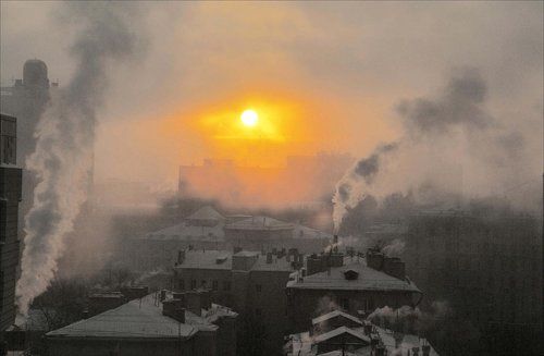 морозное утро