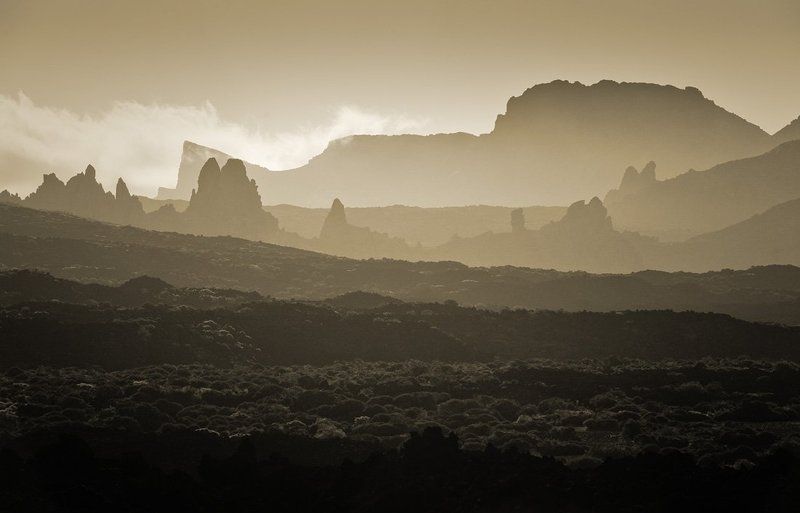 тенерифе,утро,лас каньядас дель тейде Слои фото превью