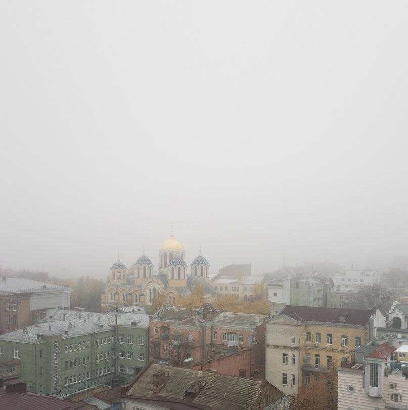 козлов артур, утро, город, киев, туман, владимирский собор, Kozlov Artur