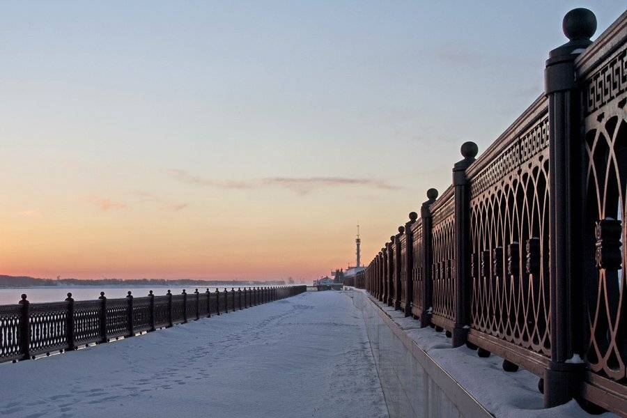 зима,ярославль,снег,утро,мороз,солнце,набережная,волга., СПИРИДОНОВ НИКОЛАЙ