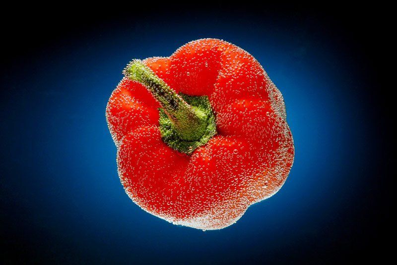 перец, вода, свежесть, пузырьки пузырьки фото превью