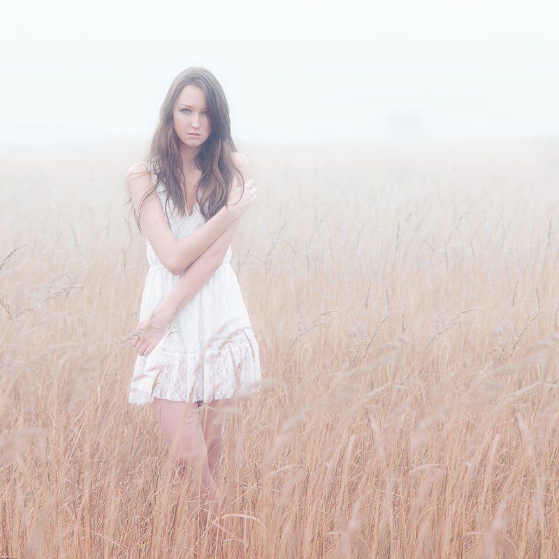 туман, девушка, утро, цвет Untitled фото превью