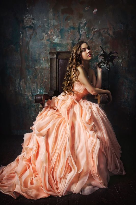 студия, портрет, модель, маска Инфанта фото превью