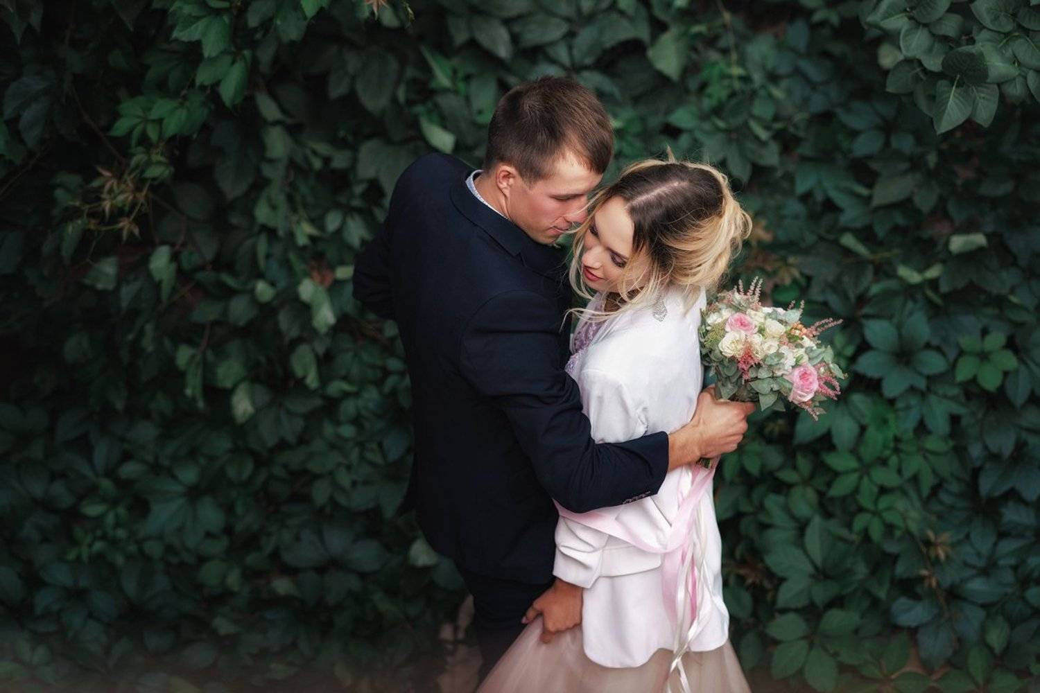 Свадьба, молодожены, букет, Вадим Миронов