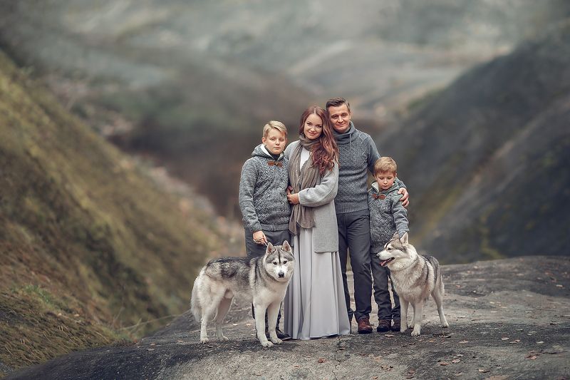 дети, портрет, семья  фото превью