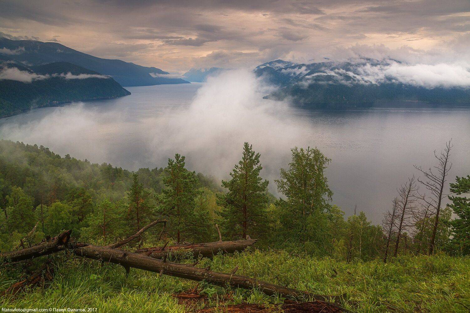 алтай, сибирь, siberia, лето, телецкое озеро, туман, дождь, алтайский заповедник, облака, Павел Филатов
