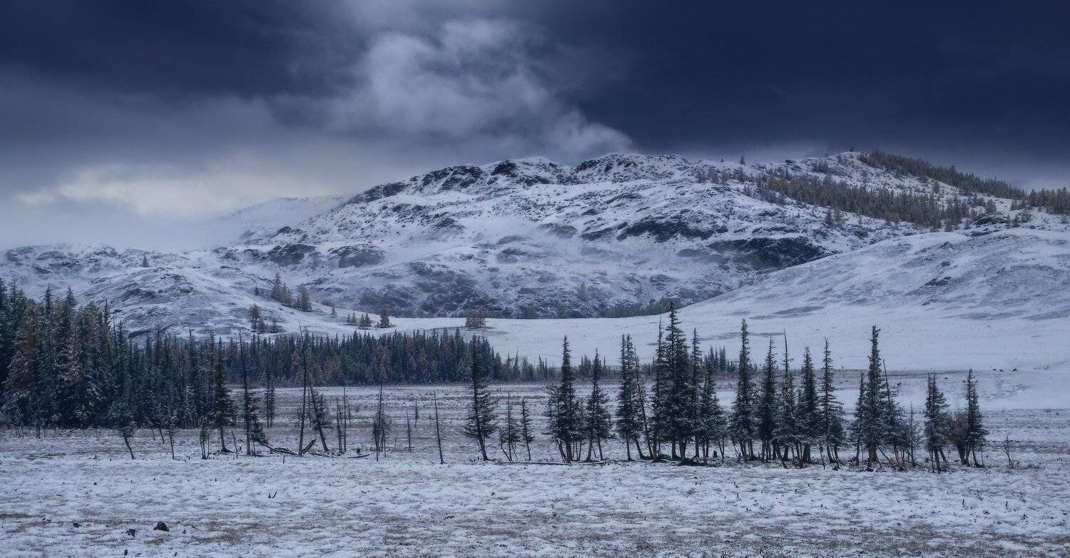 алтай, горы, осень, зима, Владимир Ляпин