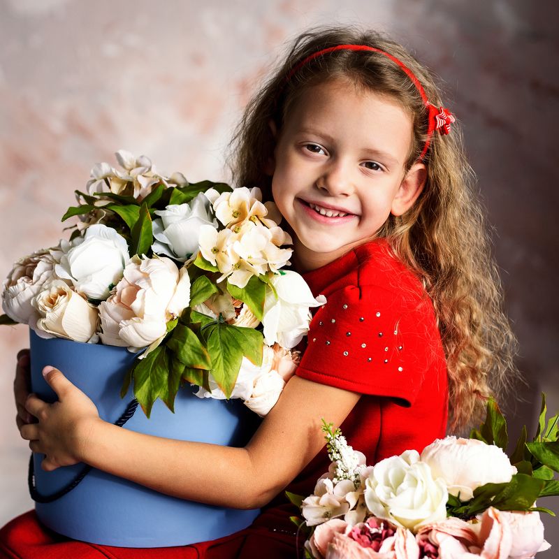 Портрет, студия, Цветы Полина  фото превью