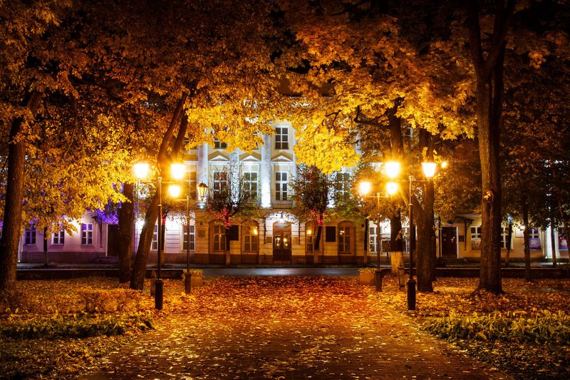 осенний вечер фото превью