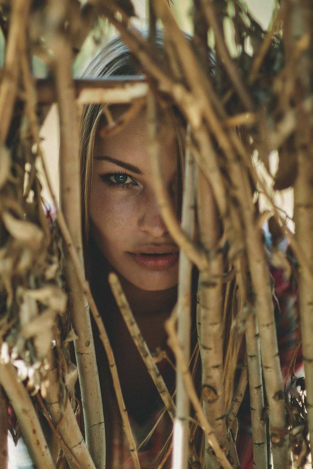 Портрет, девушка, взгляд, Владимир Колесников