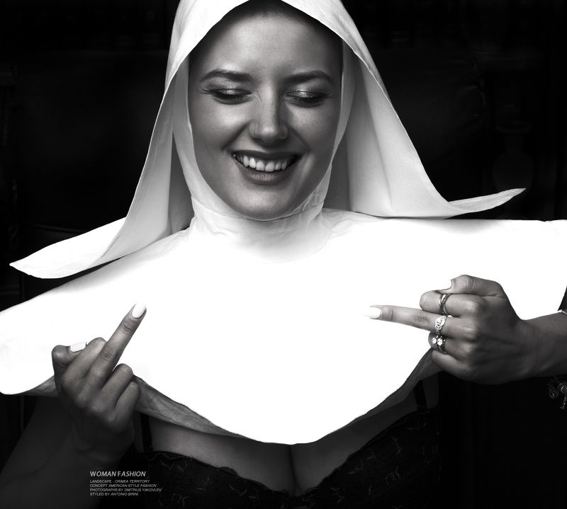 церковь, монашка, религия,  сексуальность, фэшн, мода, модели,  дмитриус яковлев, church, nun, religion, sexuality, fashion, fashion, models, dmitrius yakovlev  фото превью