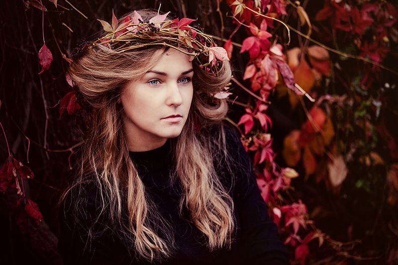 портрет,девушка,осень *** фото превью