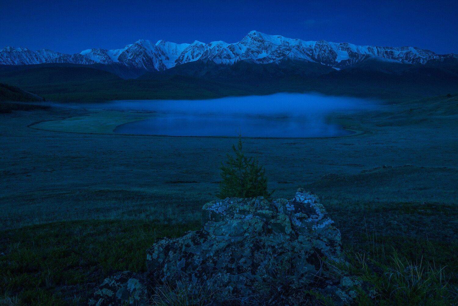 алтай, сибирь, siberia, лето, ночь, altai, джангысколь, туман, северо-чуйский_хребет, алтай2018, Павел Филатов