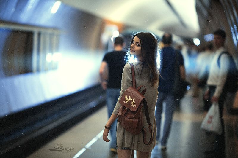 девушка, метро, фотосессия, фотосъемка, стиль, образ, girl, model, subway, photosession  Pending фото превью