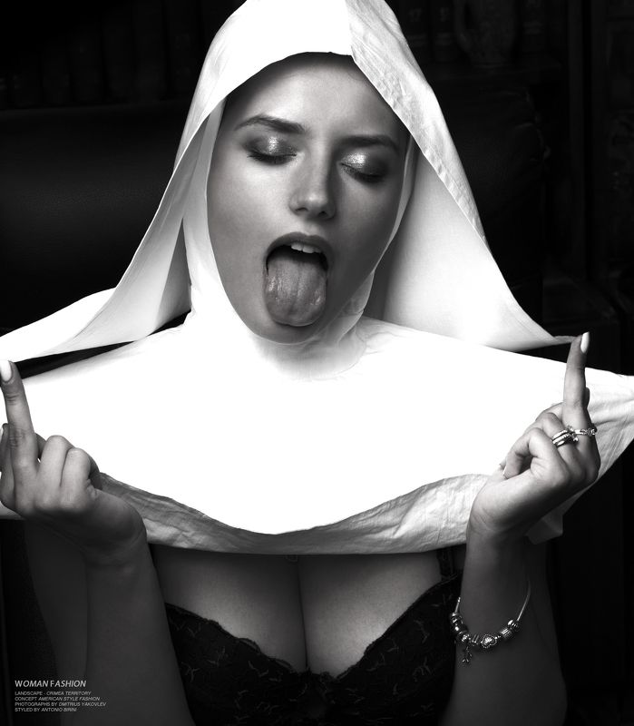церковь, монашка, религия,  сексуальность, фэшн, мода, модели,  дмитриус яковлев, church, nun, religion, sexuality, fashion, fashion, models, dmitrius yakovlev  фото превью