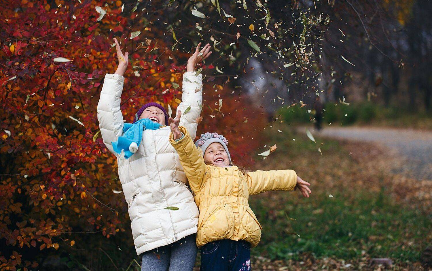 осень, октябрь, дети, веселье, листья, радость, эмоции, Евгений Толкачёв