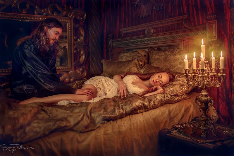 романтика, любовь, двое, ночь, эротика, рехов, сергейрехов, rekhov, sergejrekhov Сладкий сон фото превью