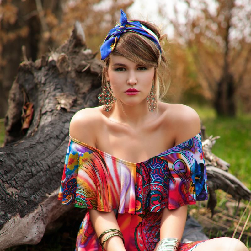 девушка студия мода портрет была весна... фото превью