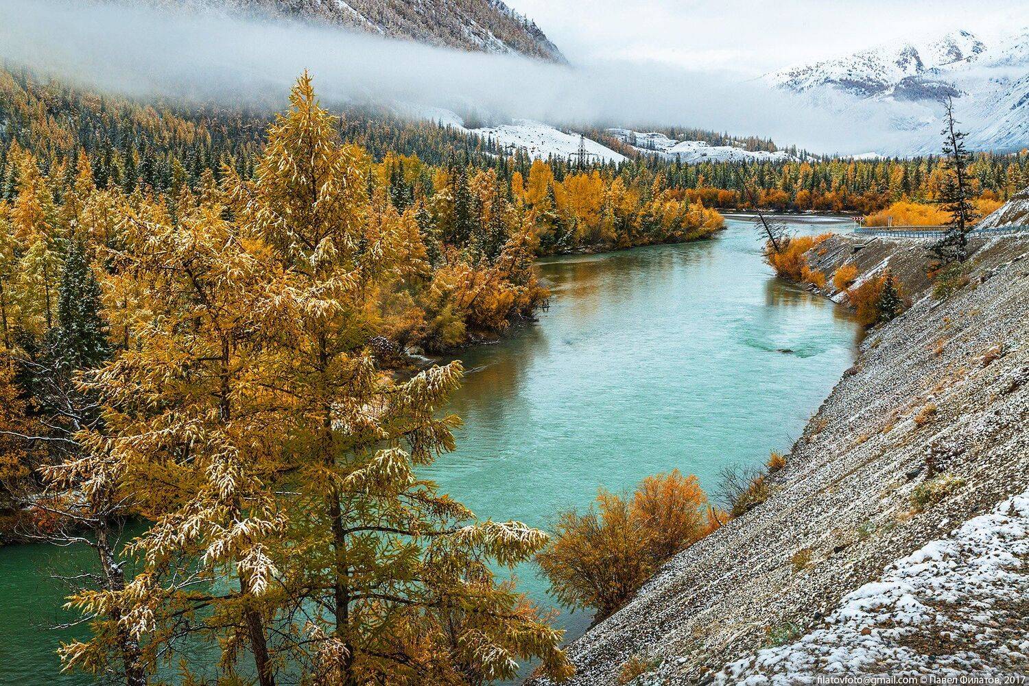 алтай, сибирь, siberia, fall, чуя, altai, снег, осень, Павел Филатов