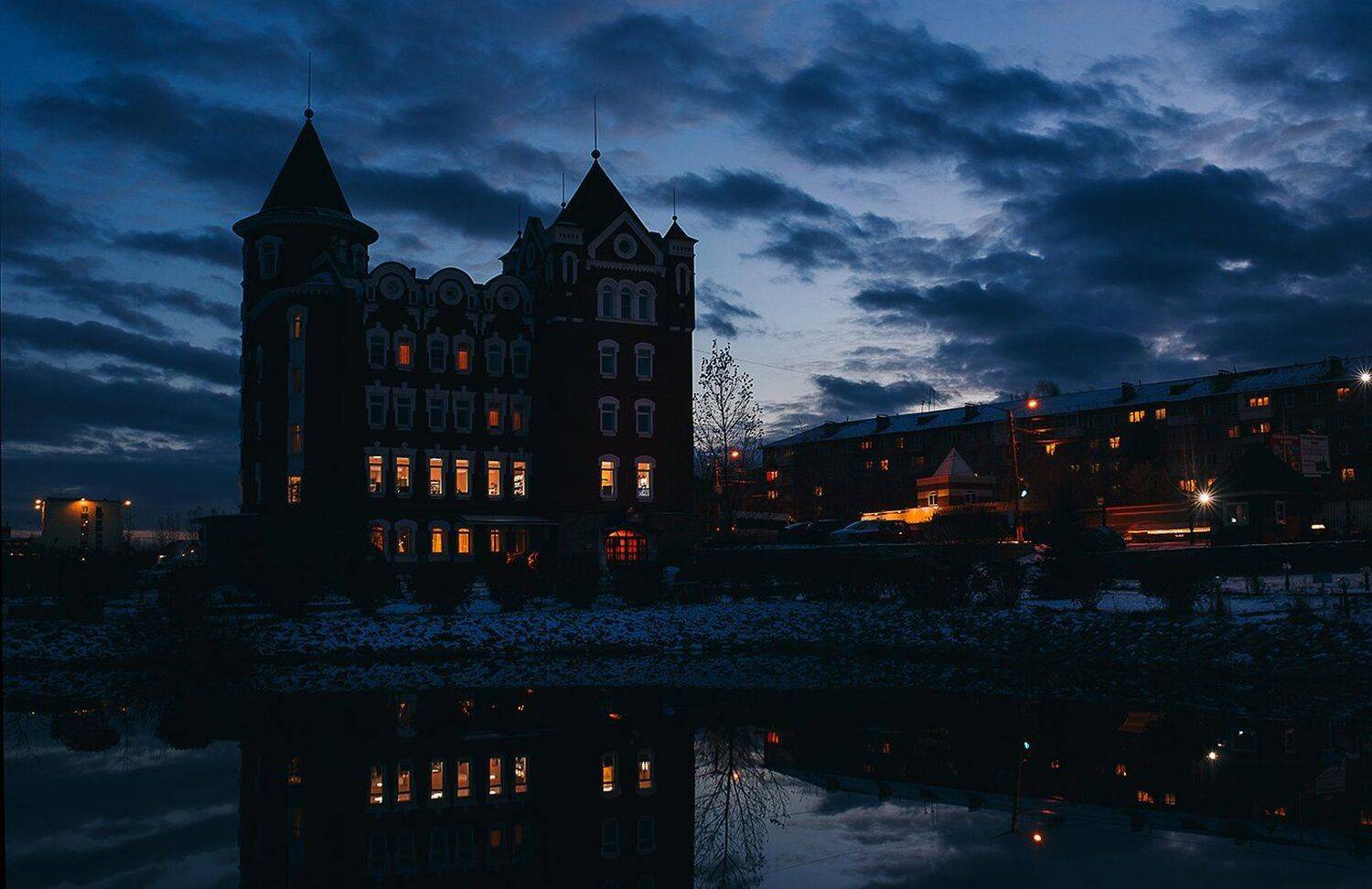 вечер, город, стрит фото, архитектура, замок, златоуст, Евгений Толкачёв