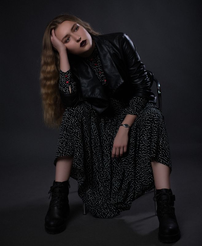 девушка студия мода портрет Лизавета фото превью