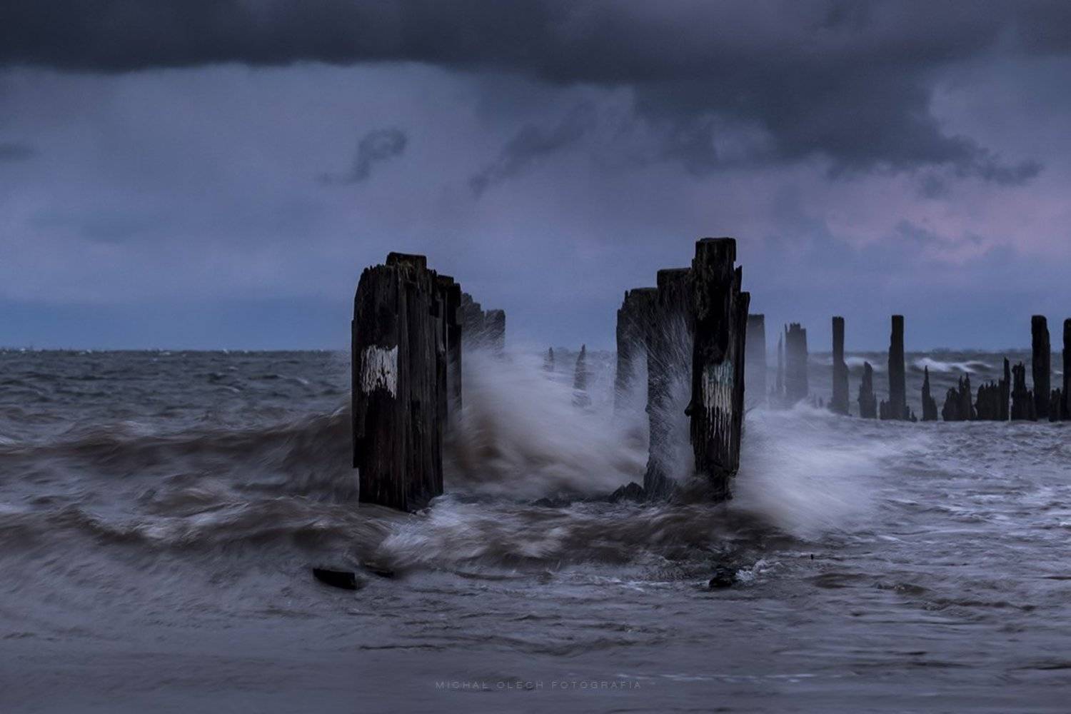 storm, restless, bay, sea, baltic sea, море, балтийское море, польша, волны, шторм, Michal Olech