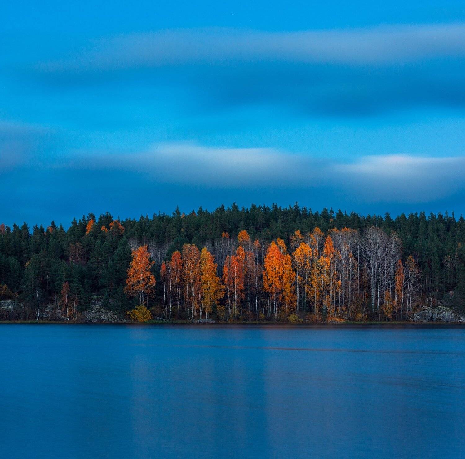 ладога, карелия, сумерки, осень, ладожское озеро, Павел Ващенков