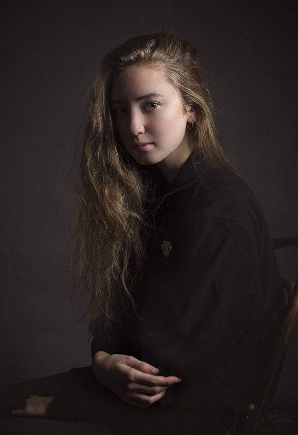 портрет, девушка, картина, Евгений Корниенко