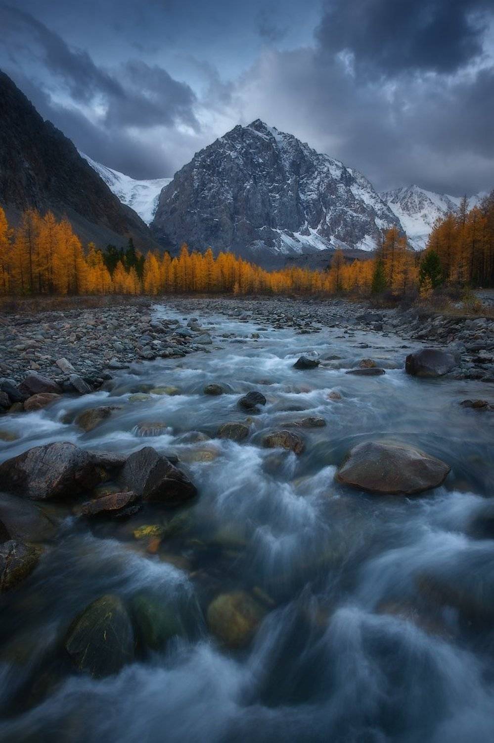 алтай, горы, осень, актру, Владимир Ляпин