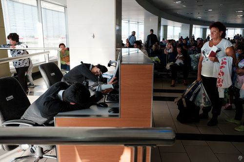 Раннее утро в аэропорту