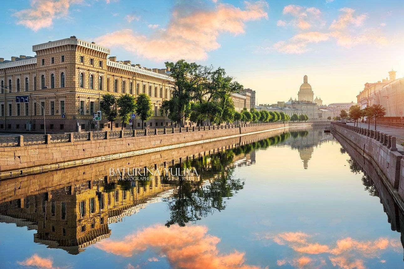 санкт-петербург, мойка, отражение, исаакиевский собор, Юлия Батурина