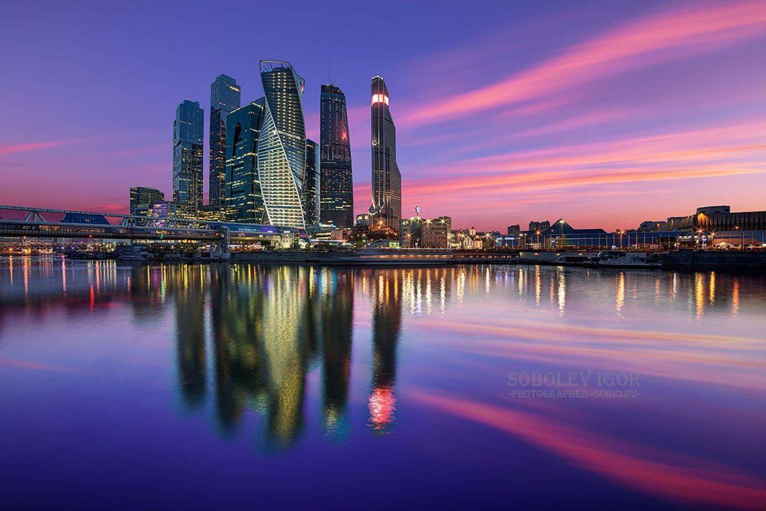 москва-сити, закат, москва, moscow-city, sunset, moscow, Соболев Игорь