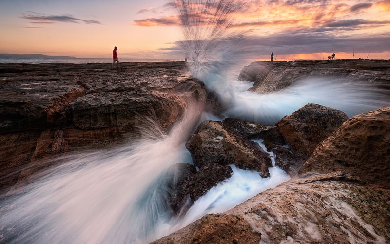 seascape, australia, dreamscape, color, swell, sunrise, sydney, smash, wave Fearless фото превью