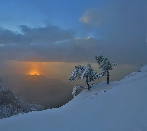 Первый снег на Ай-Петри