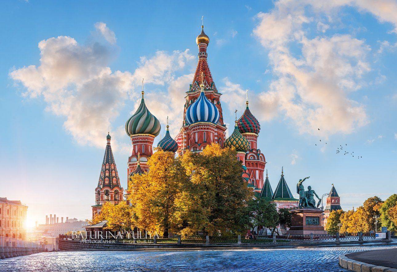 москва, собор василия блаженного, рассвет, красная площадь, Юлия Батурина