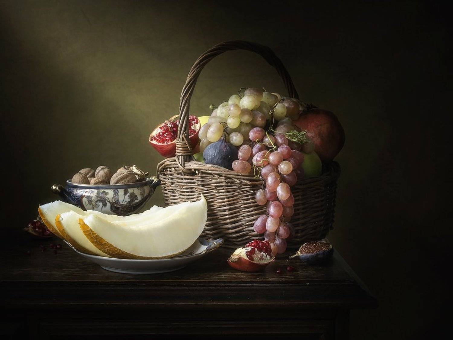 натюрморт, художественное фото, ломтики дыни, фрукты, плоды, Ирина Приходько